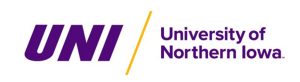University of Northern Iowa logo for Meru alumni USA