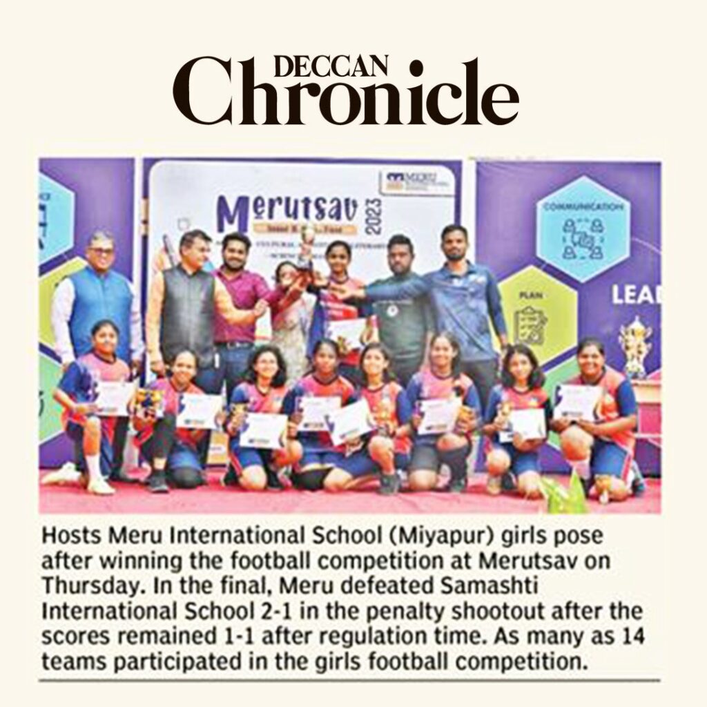 Merutsav 2023 Media Coverage media coverage at Meru International School