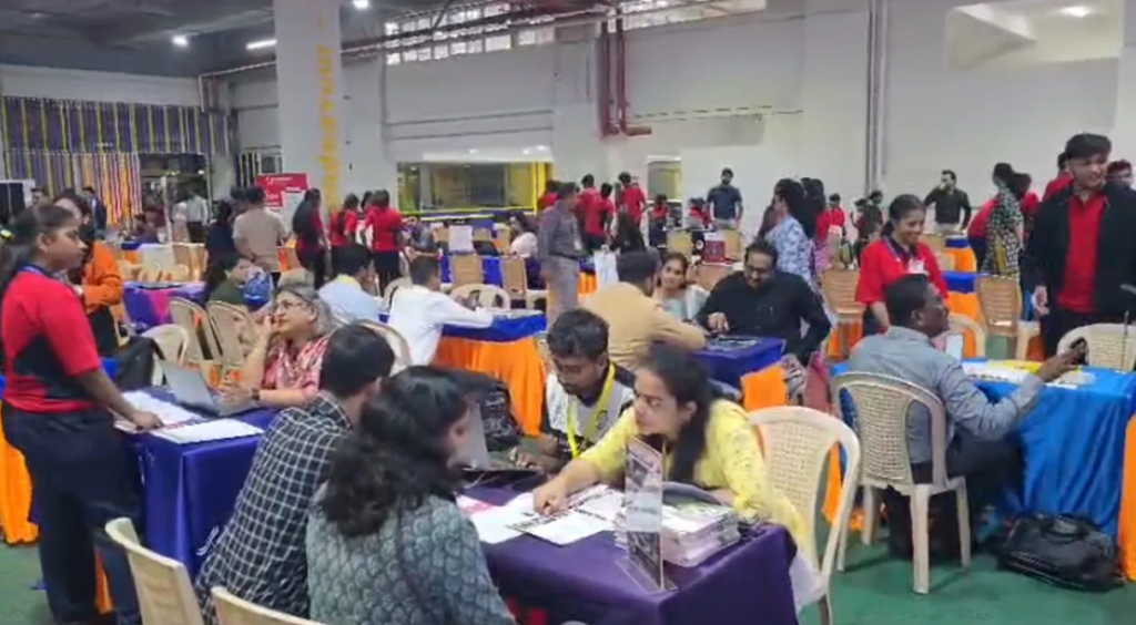 Meru Mega University Fair 2024 media coverage at Meru International School